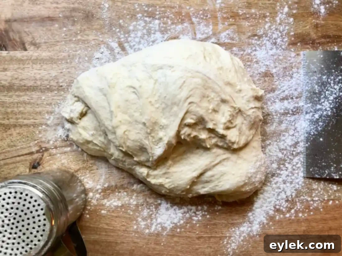 easy brioche sandwich rolls folding dough