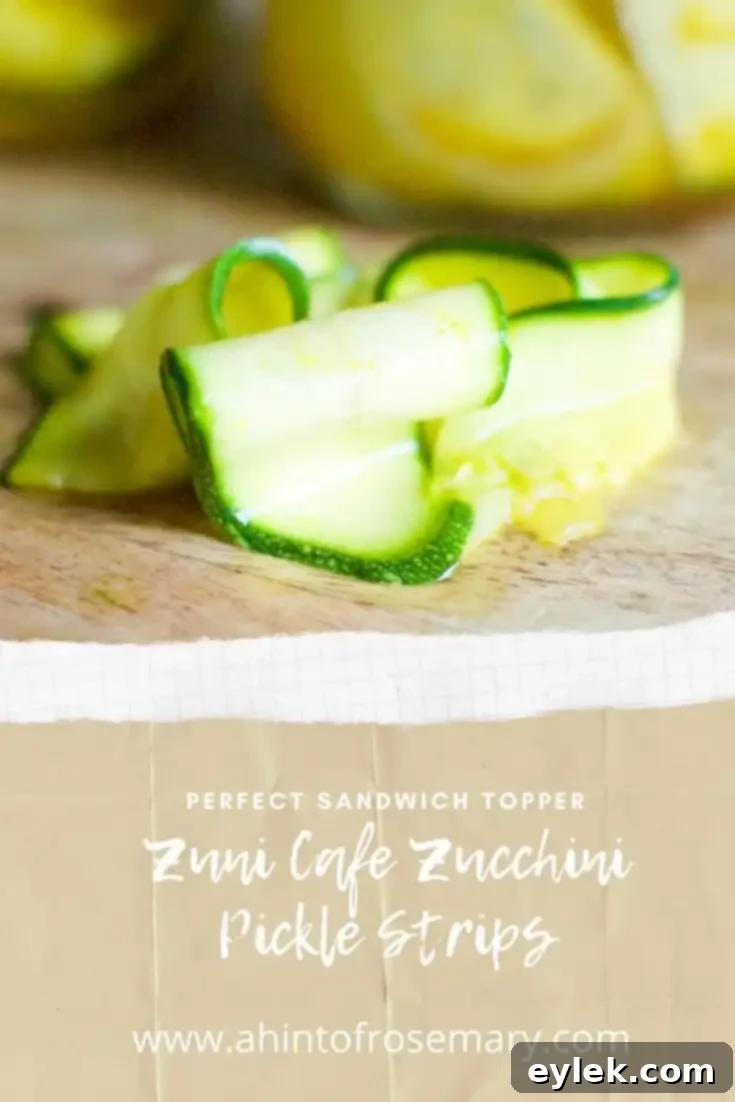 Zuni Cafe Zucchini Pickle Strips
