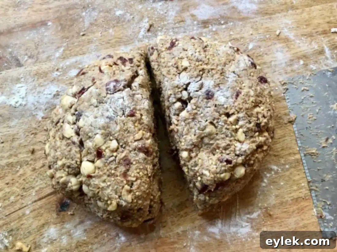 hearty whole grain & hazelnut boule