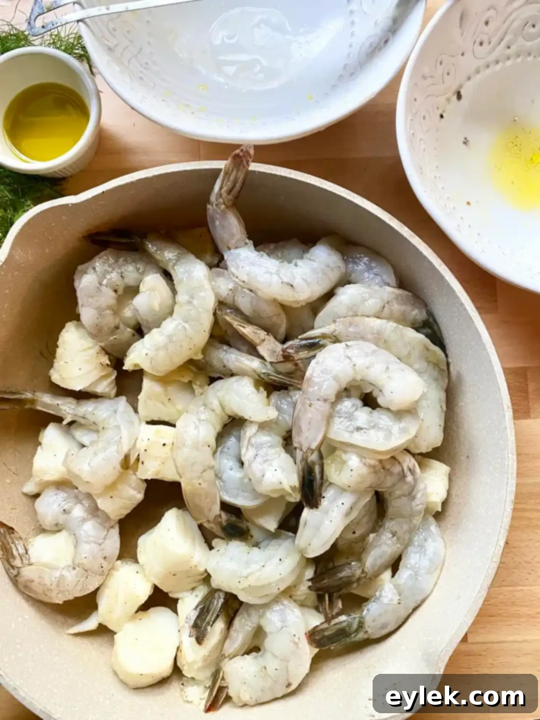 Cooking Fish and Shrimp Separately
