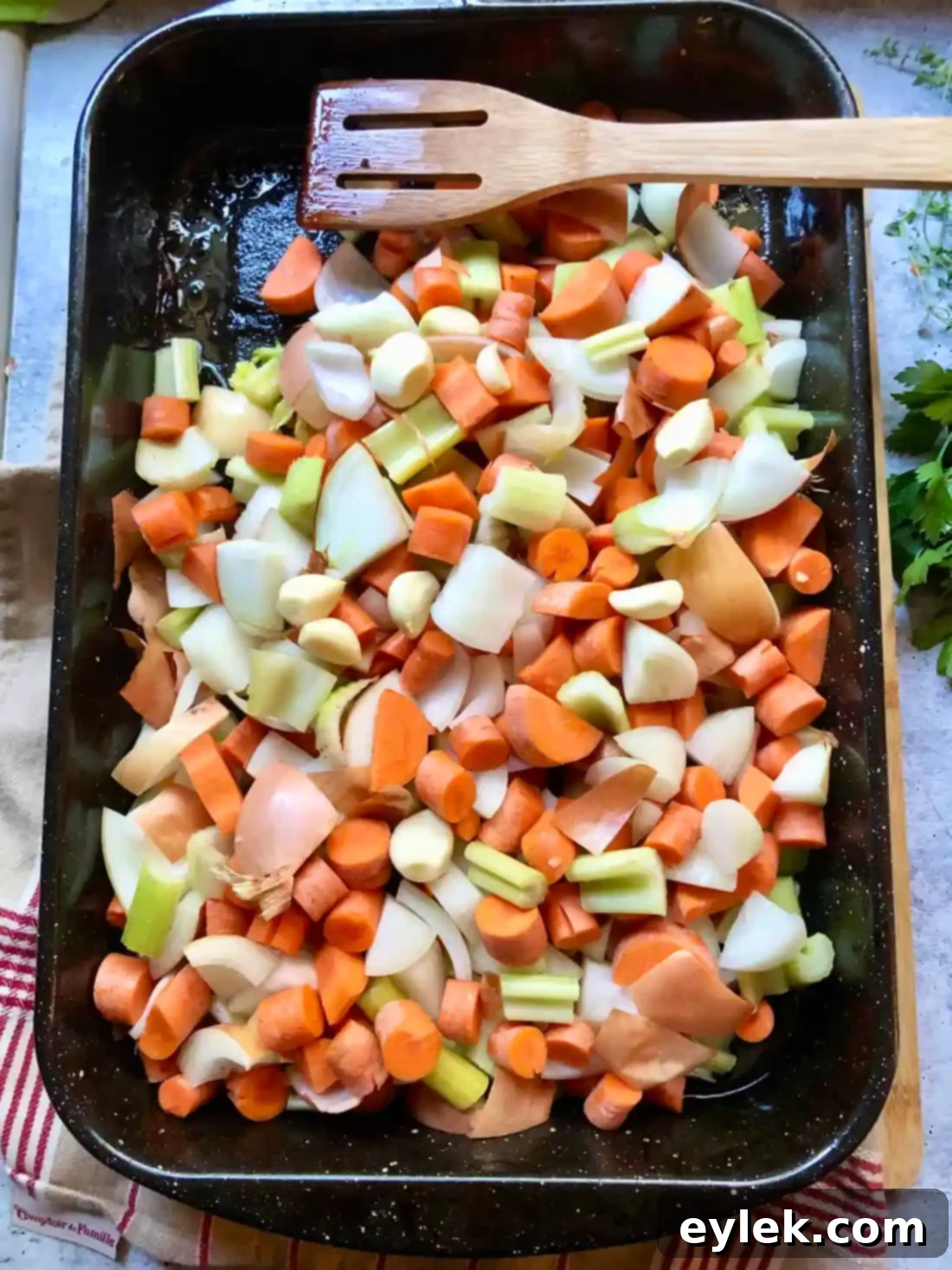 Sautéed Vegetables for Stock