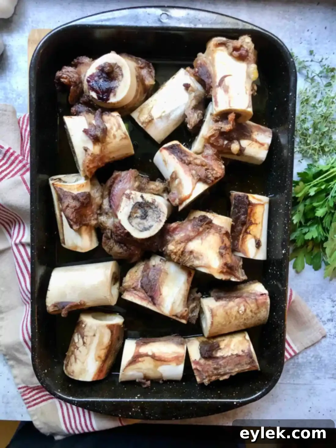 Roasted Beef Bones for Stock