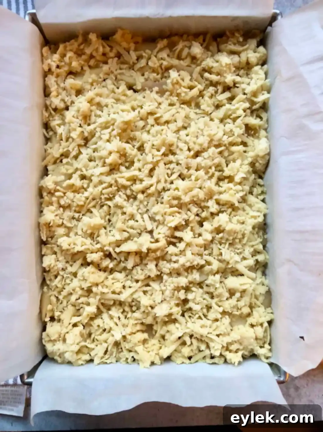polish apple cake squares