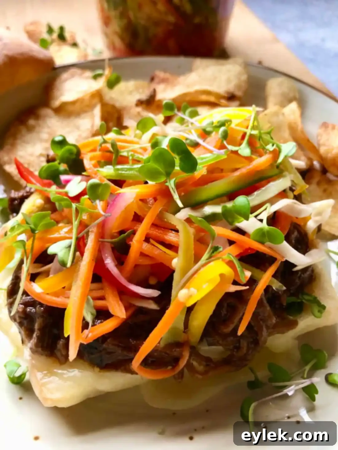 pickled vegetable sandwich slaw