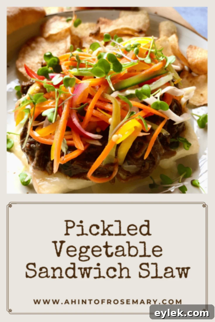 Pickled Vegetable Sandwich Slaw