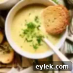 Cheesy Potato and Leek Soup 17 cheesy potato & leek soup