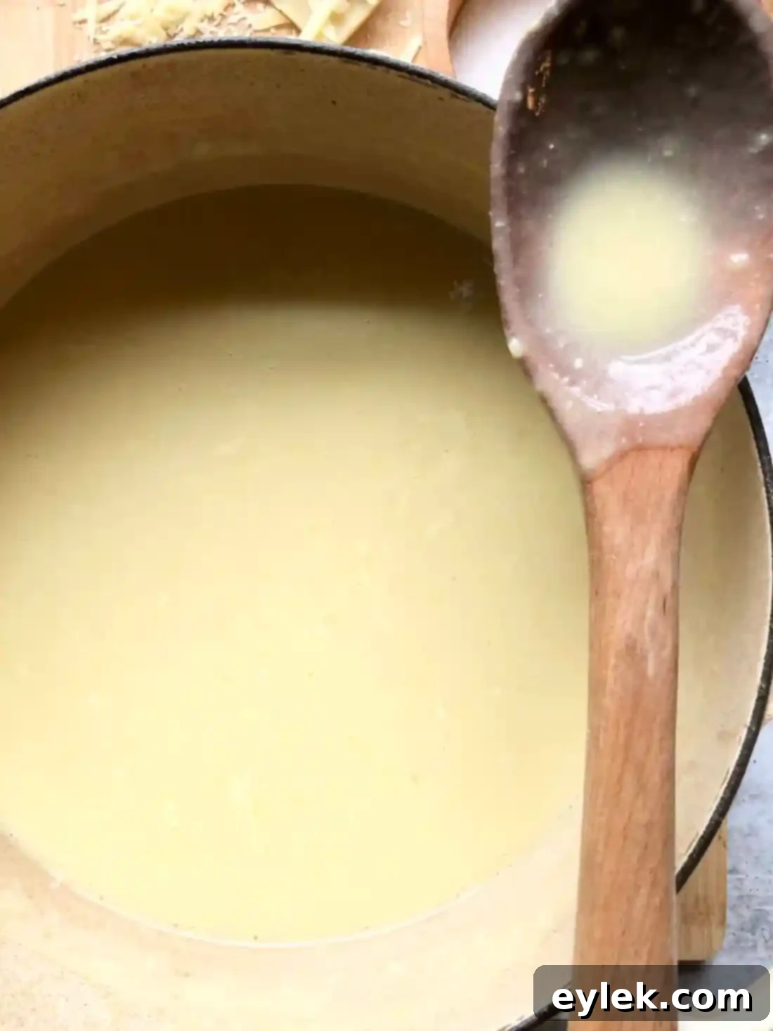 cheesy potato & leek soup