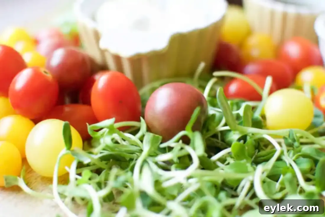 greened-up caprese salad