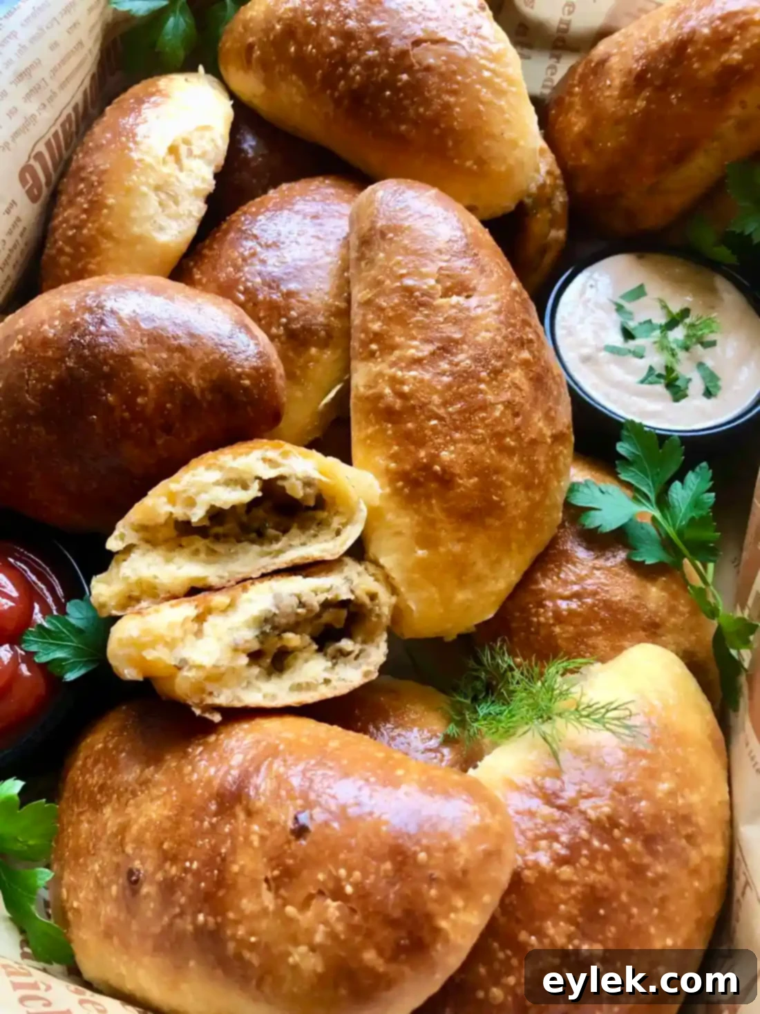 cheesy beef stuffed buns