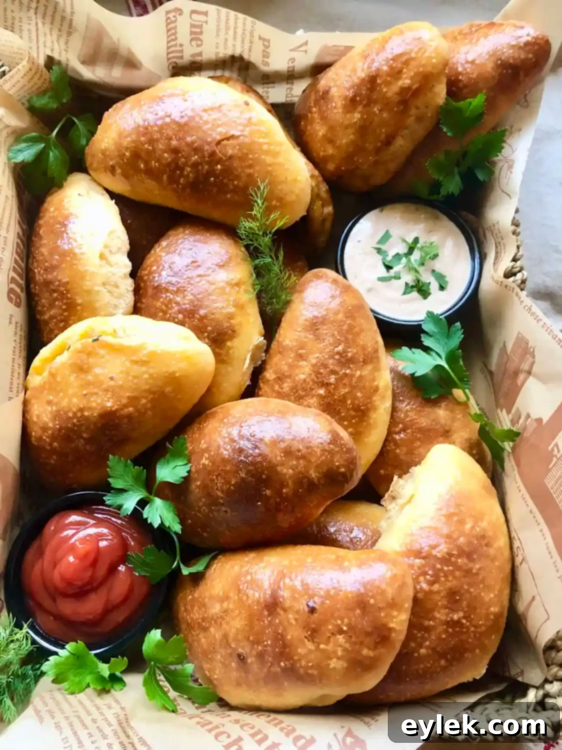 cheesy beef stuffed buns finished