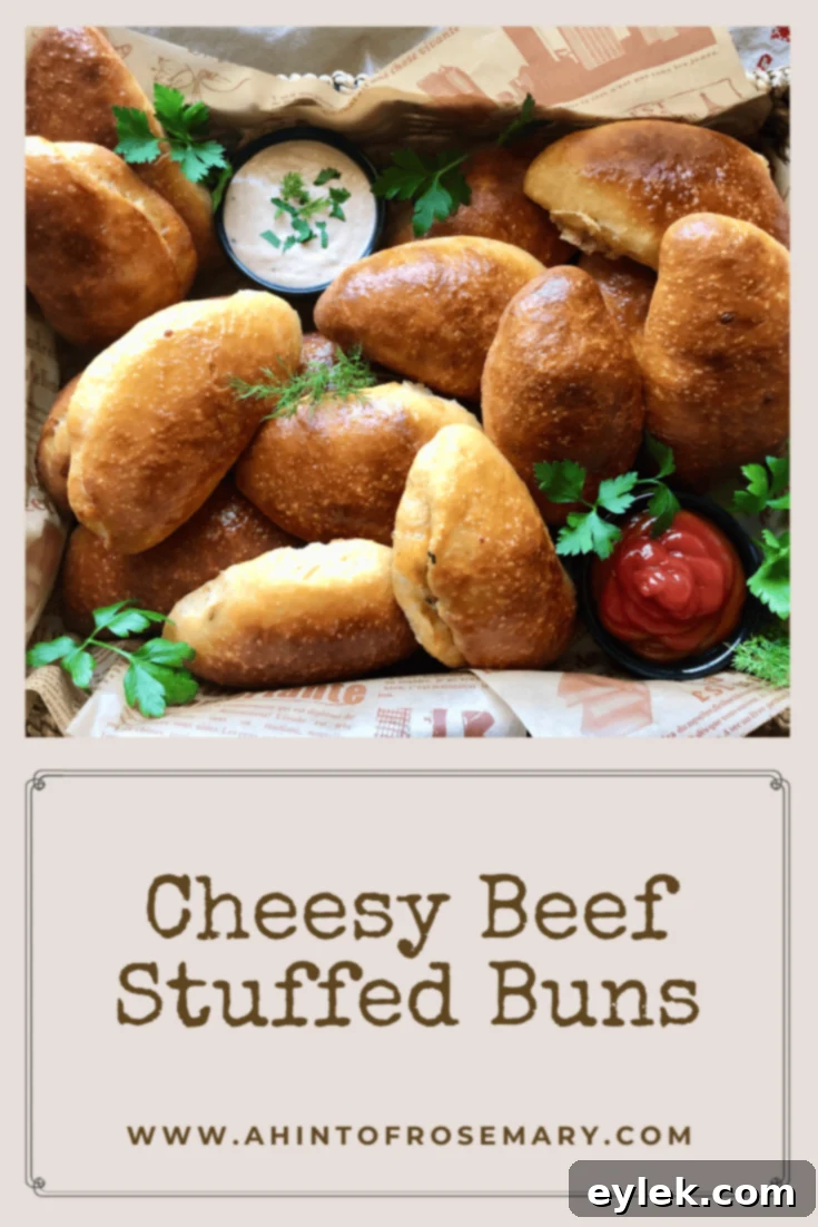 Cheesy Beef Stuffed Buns