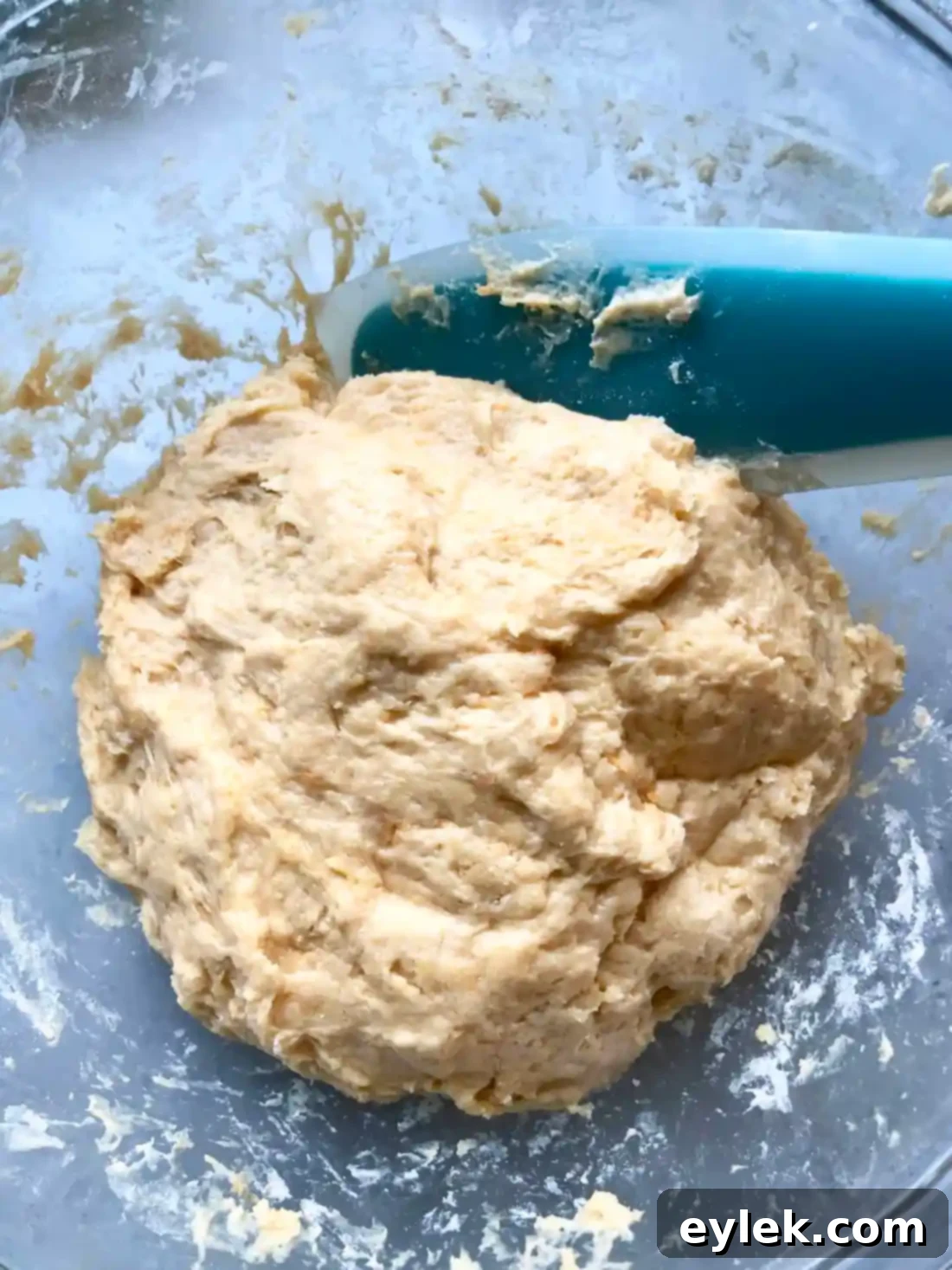 kneading dough by hand