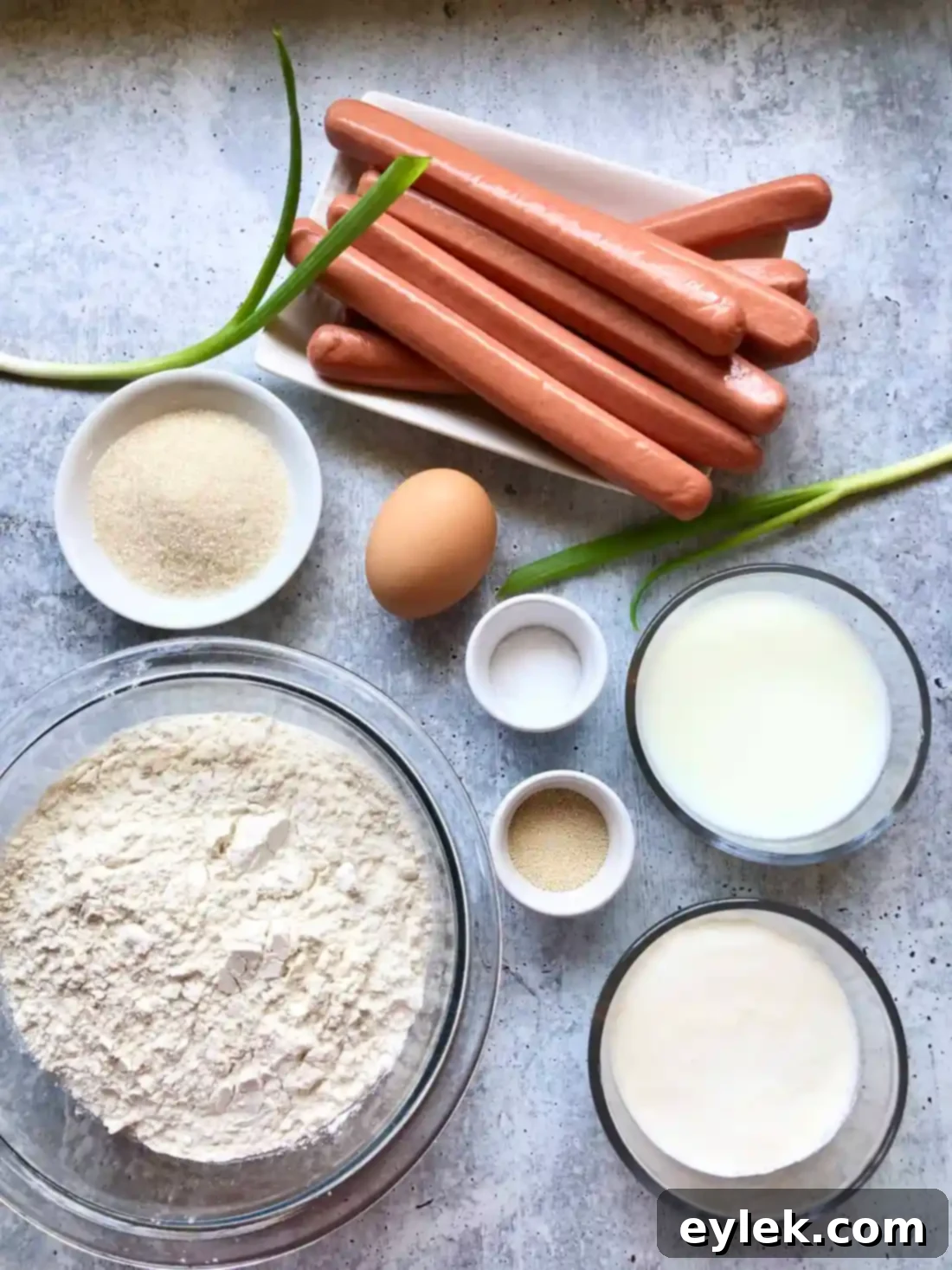 Flower Hot Dog Buns ingredients