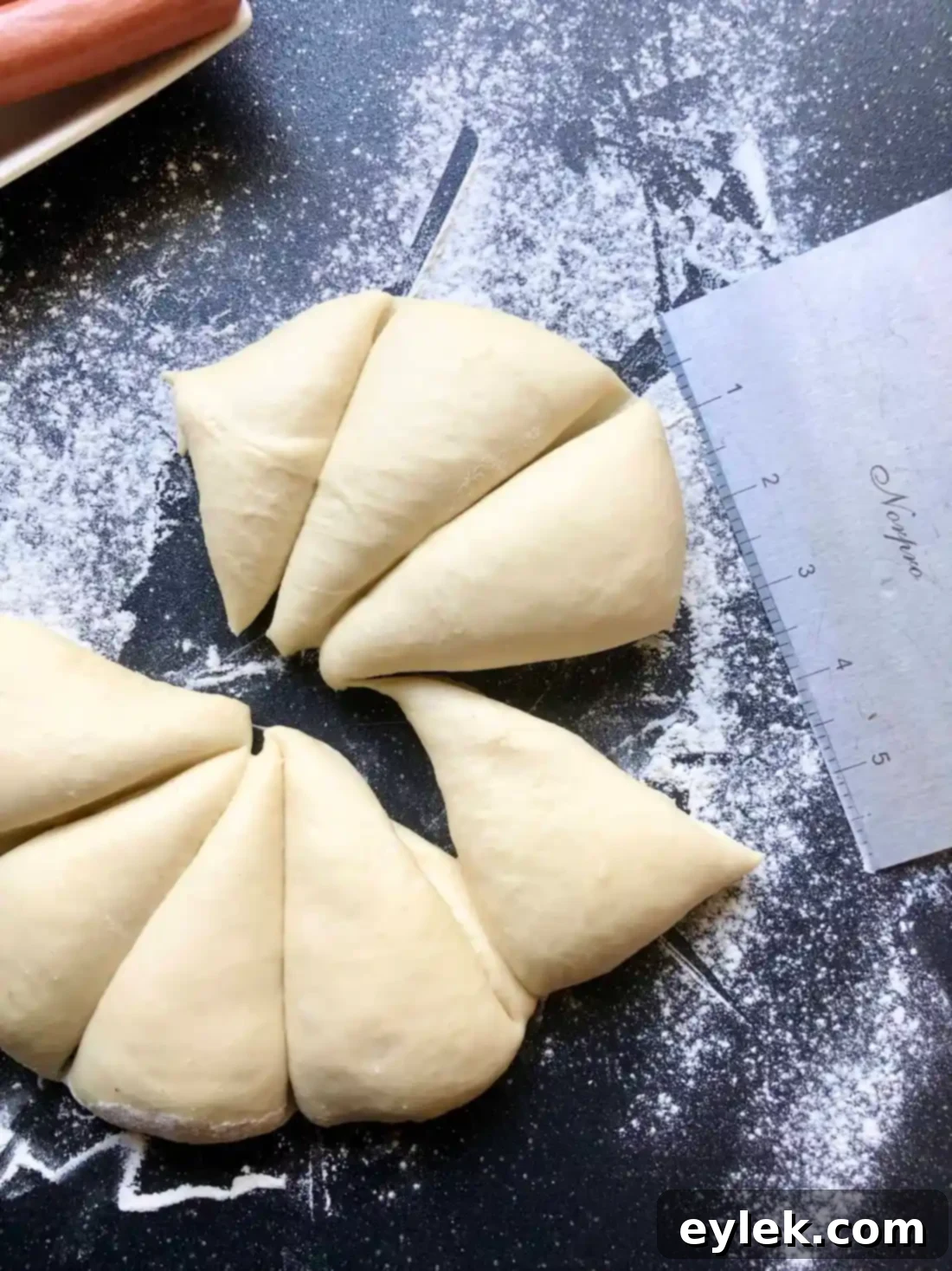 Hot dog rolled in dough