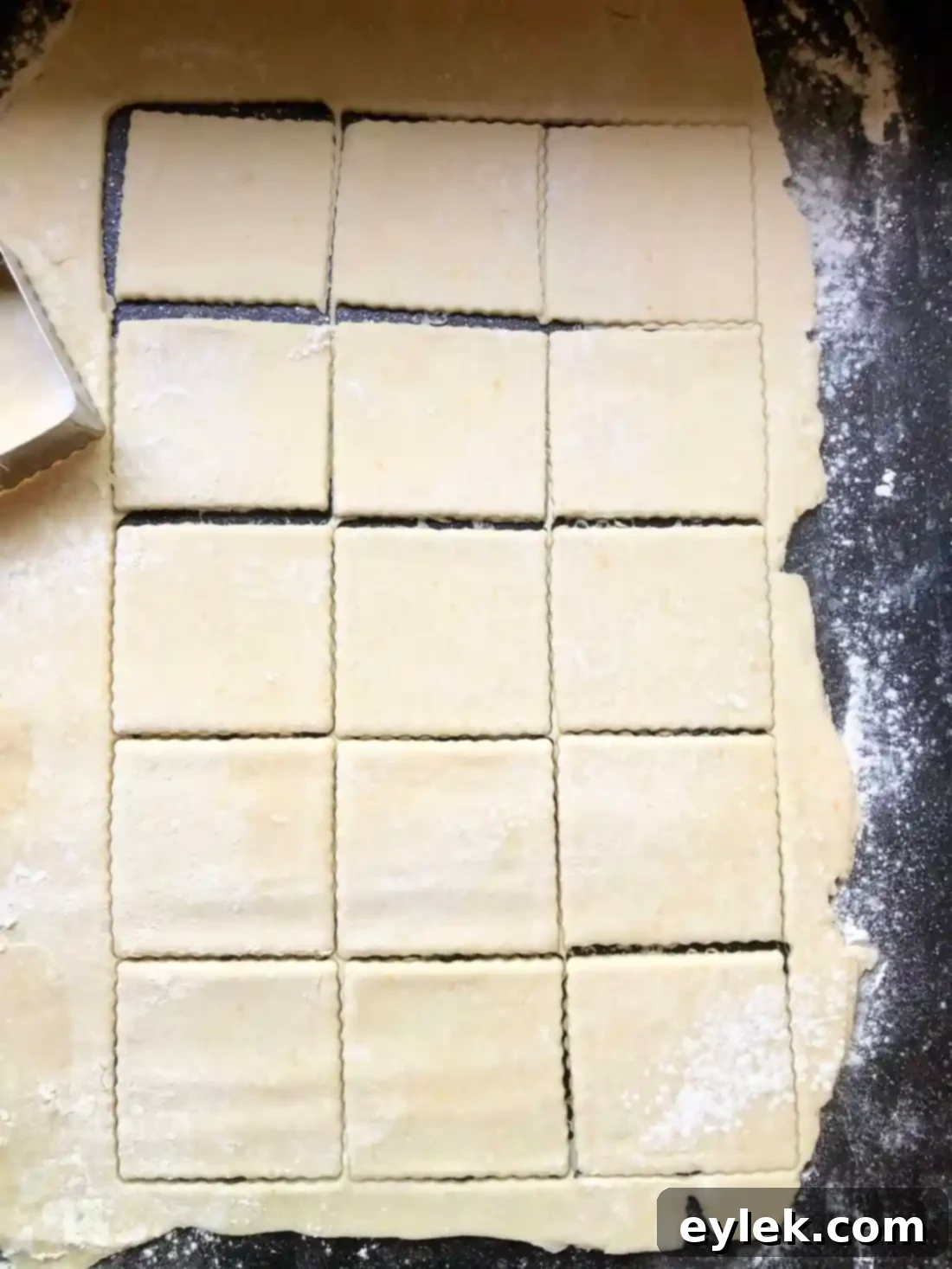 Rolling out pie dough for hand pies