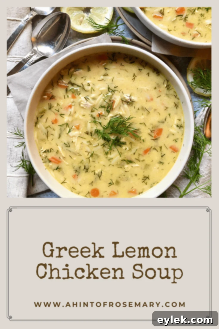 Greek Lemon Chicken Soup