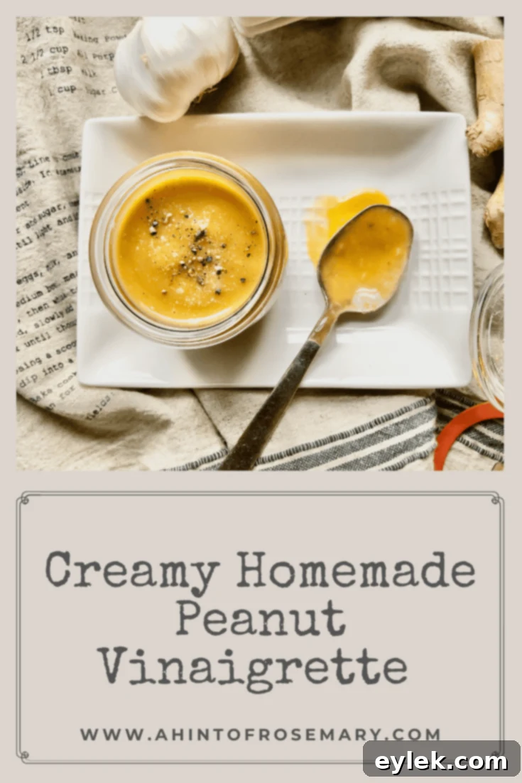 Creamy Homemade Peanut Vinaigrette