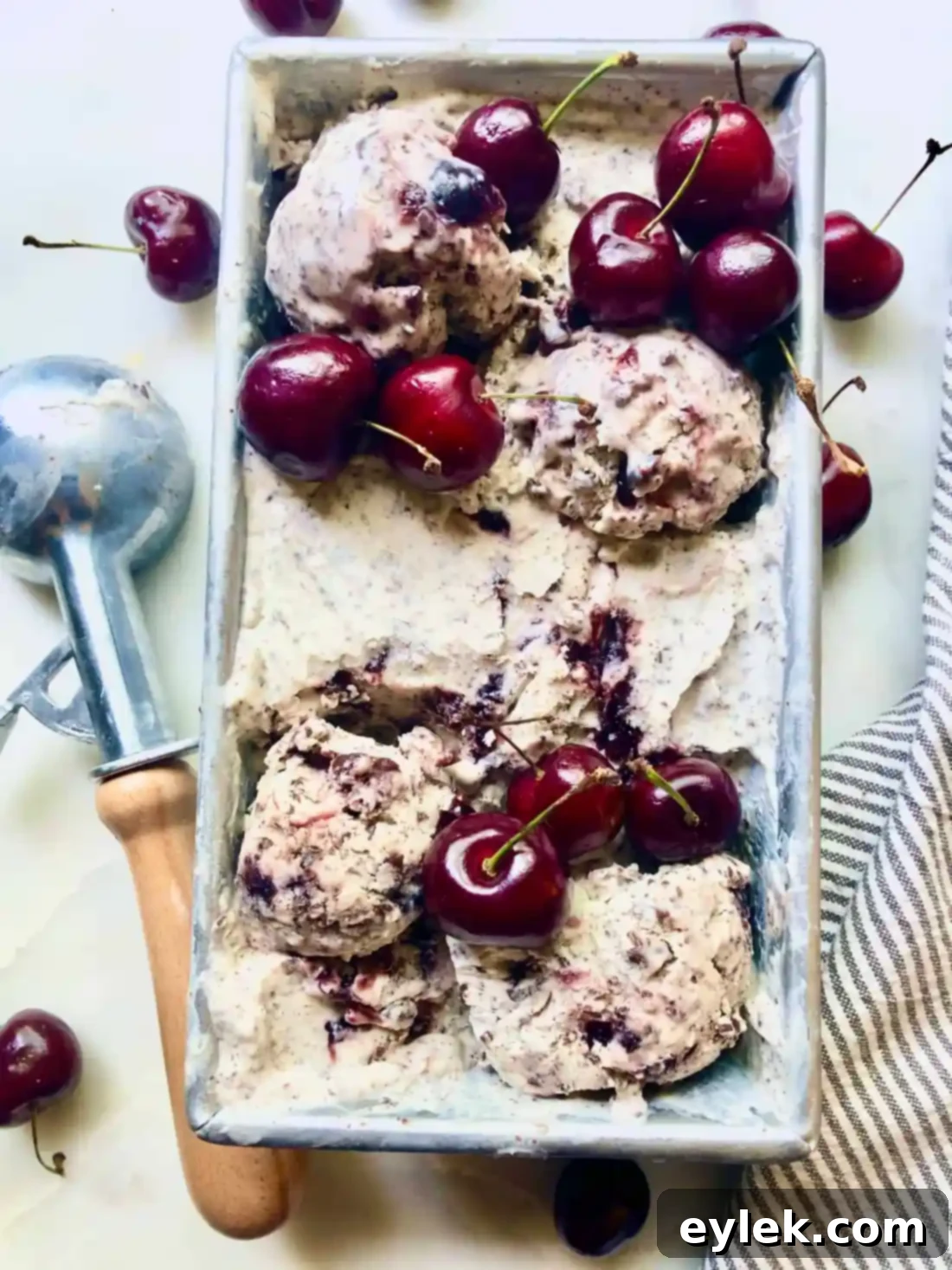 No Churn Black Forest Ice Cream