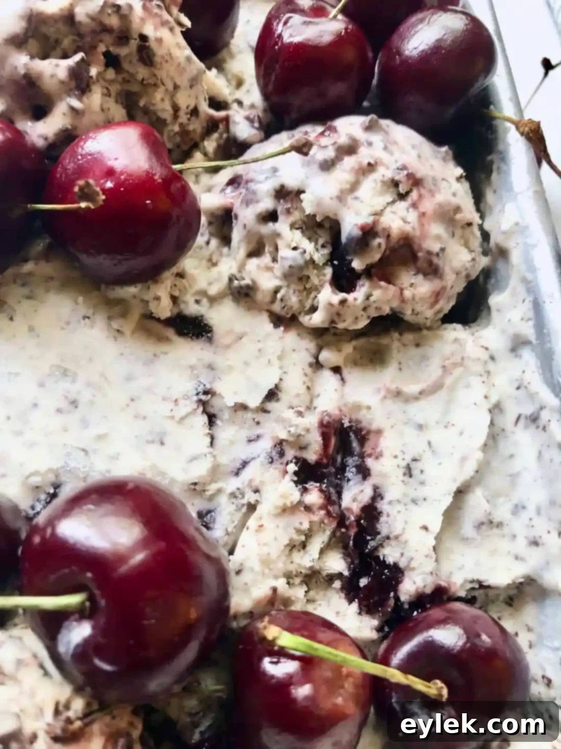 No Churn Black Forest Ice Cream
