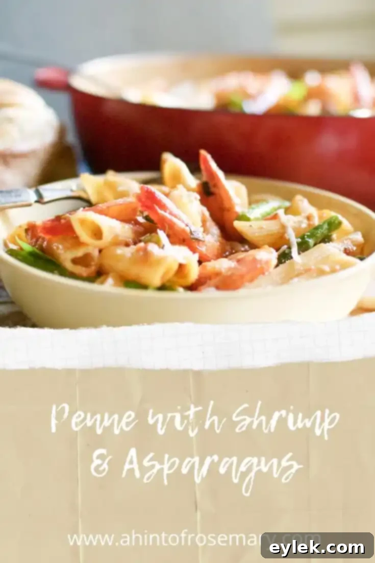 Penne with Shrimp & Asparagus