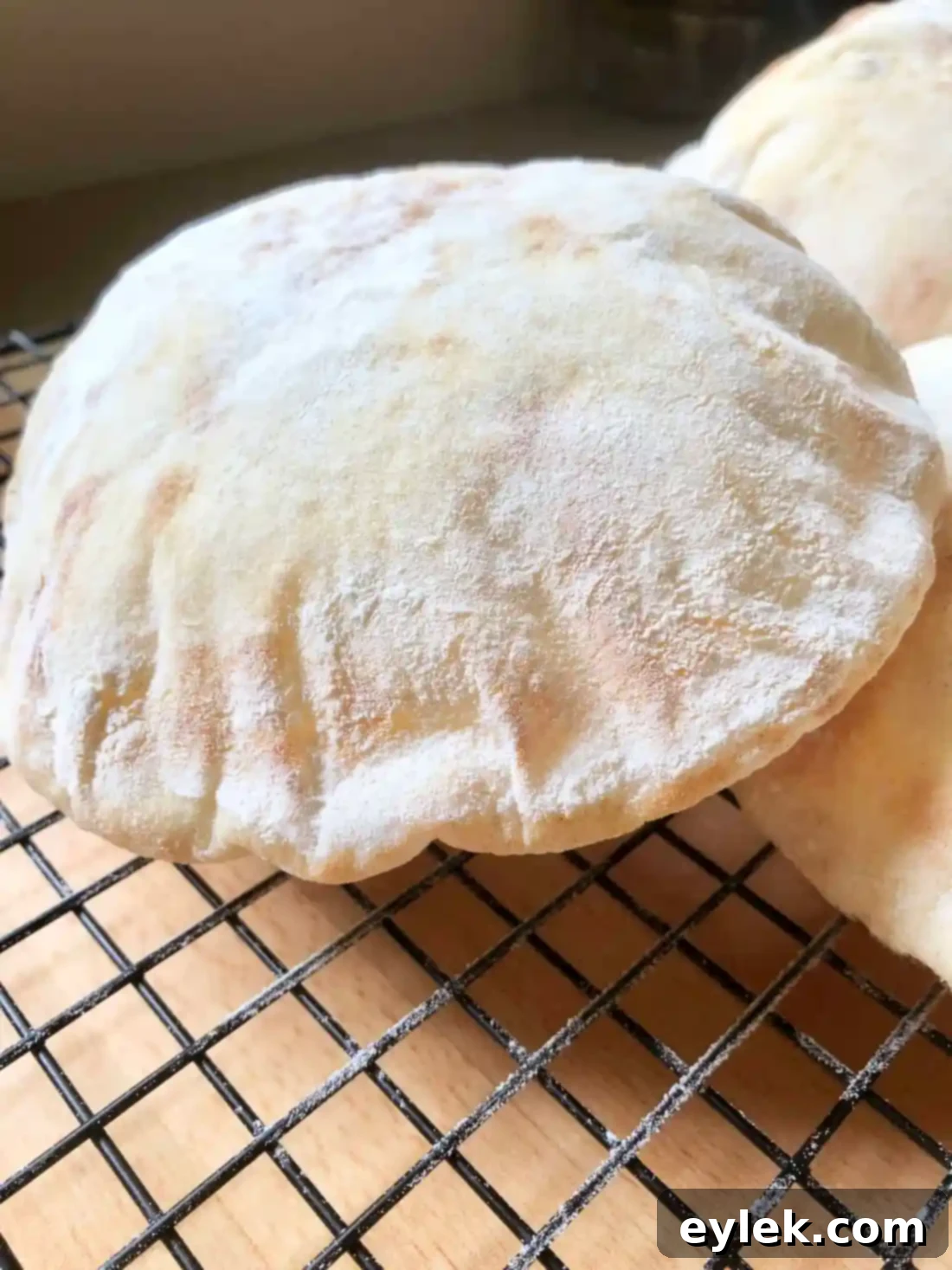Fluffy Homemade Pita Bread