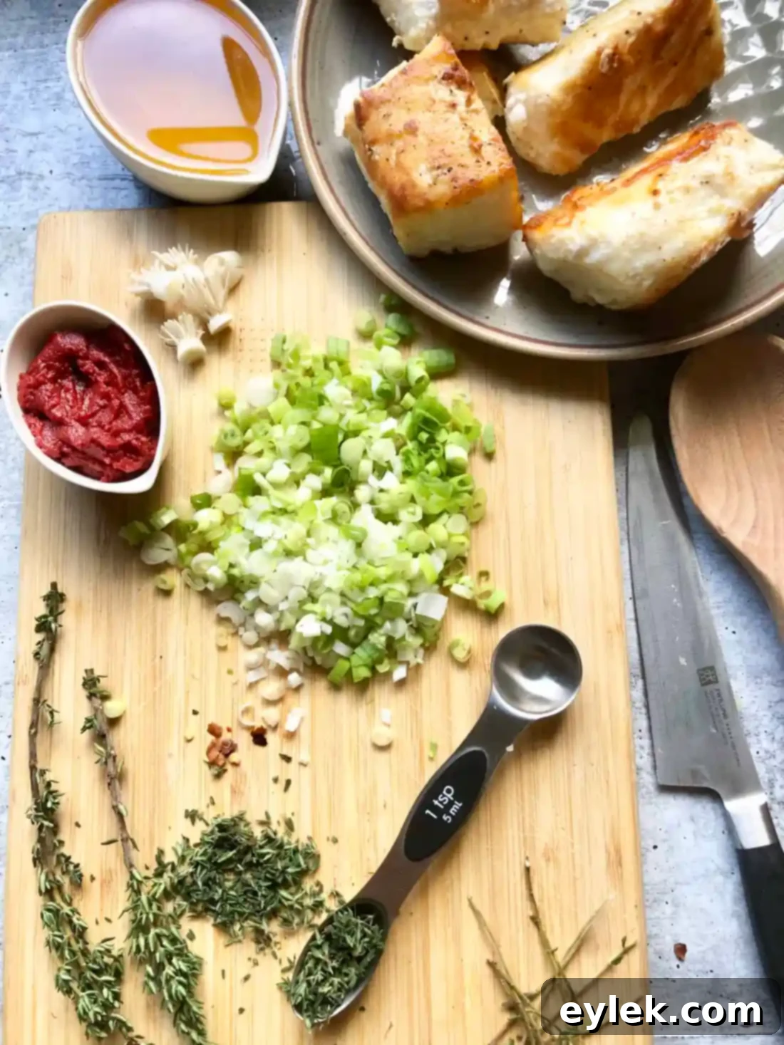 Lidia's Halibut with Saffron Fregola