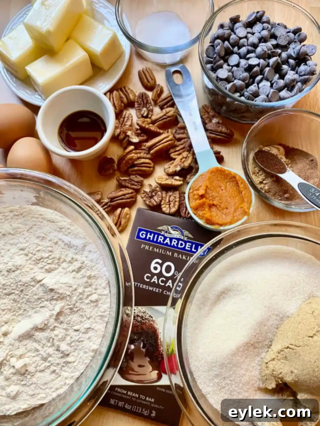 Pumpkin Chocolate Chip Cookies Ingredients