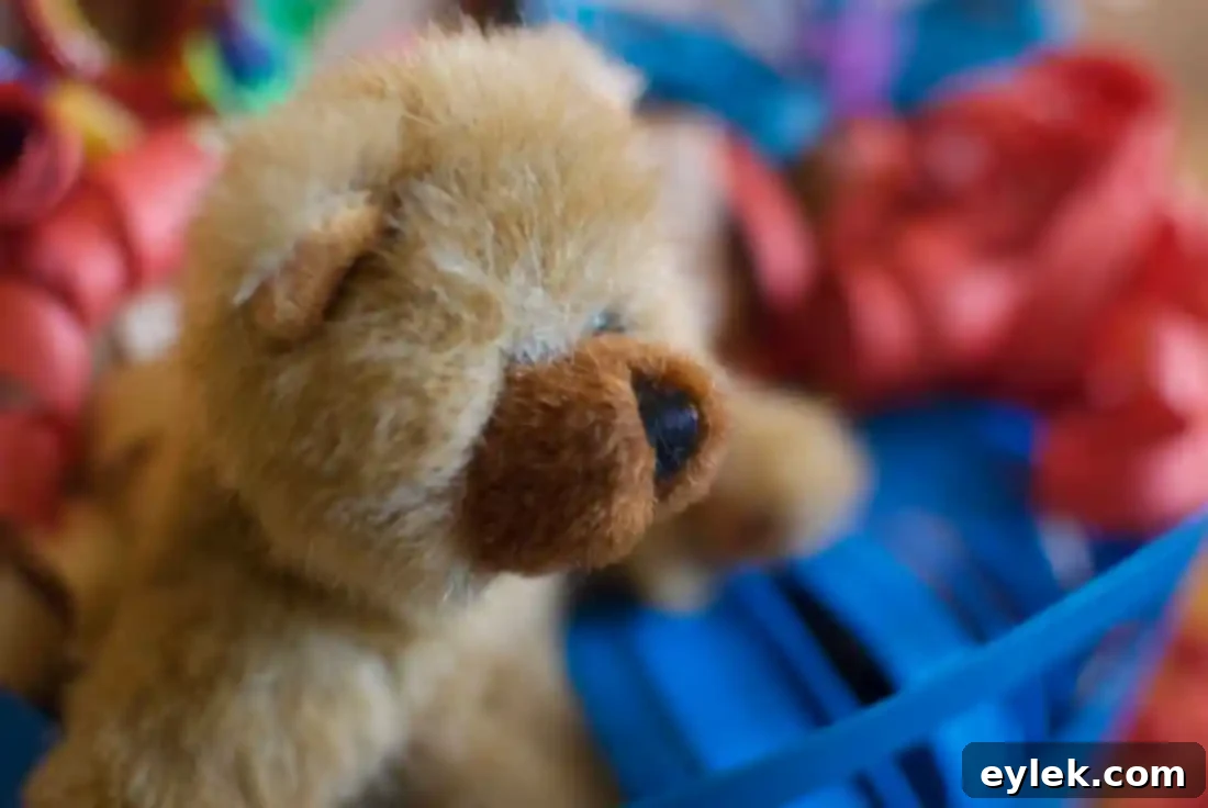 Bargain Bliss 10 A child excitedly opening a wrapped gift from their dollar store celebration basket, radiating pure joy and discovery
