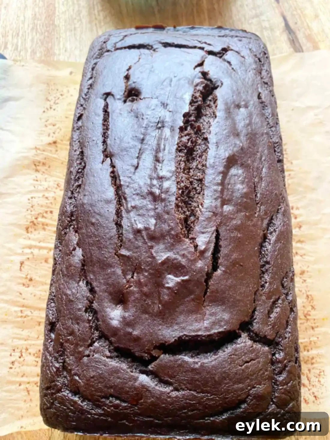 Cooling Spiced Chocolate Pumpkin Cake on a wire rack