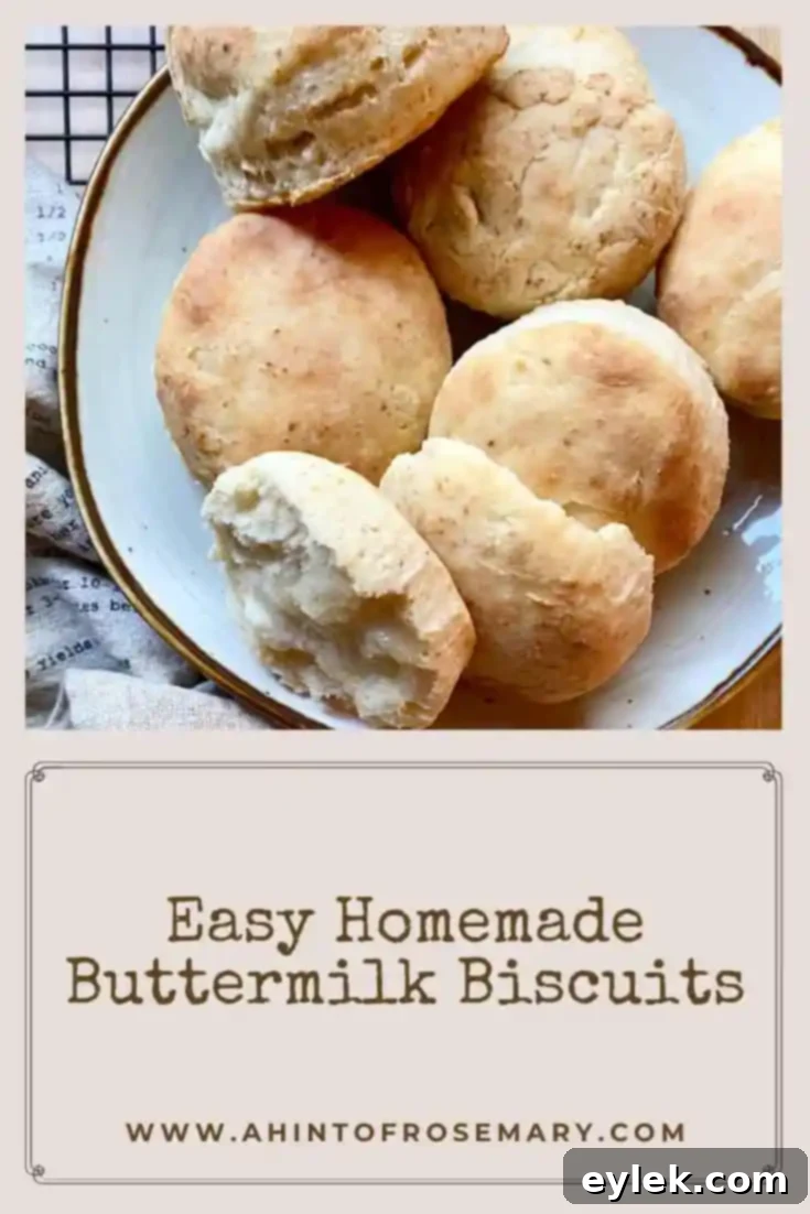 Easy Homemade Buttermilk Biscuits