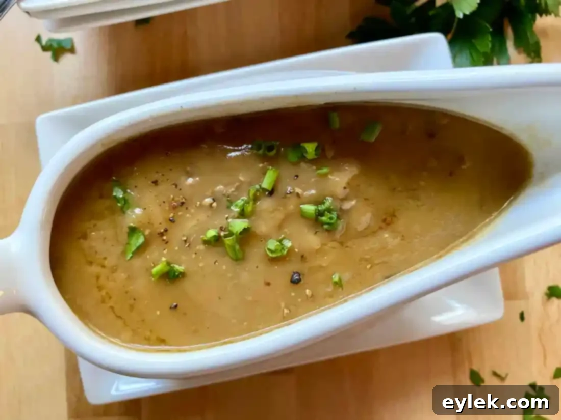 Brandy and Cider Pan Gravy with Roast Turkey