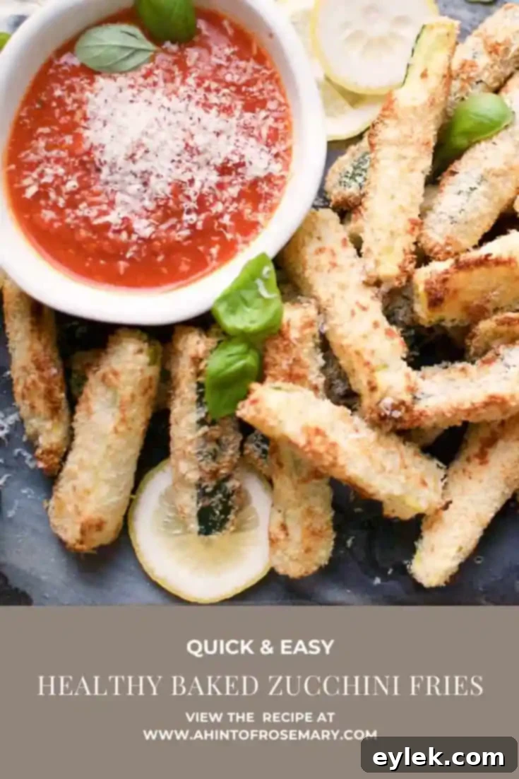 healthy baked zucchini fries