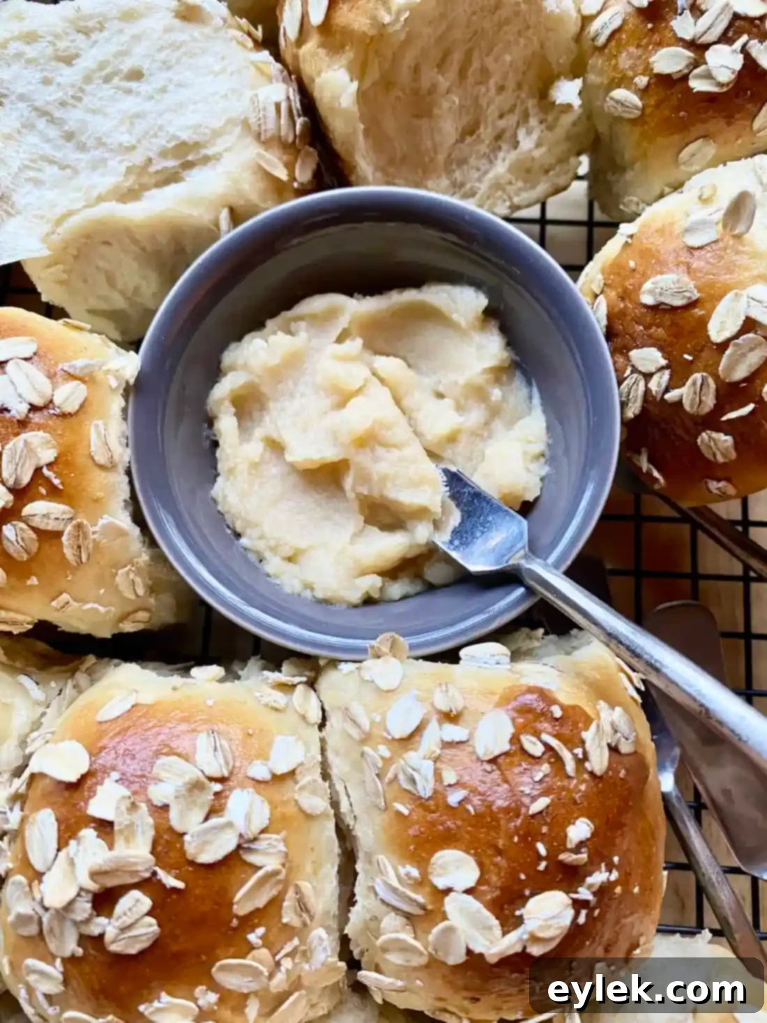 Whisking honey butter ingredients