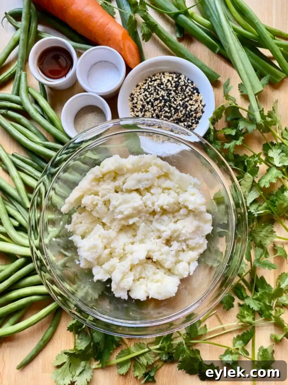 Steamed Crispy-Bottom Veggie Buns - Filling Ingredients