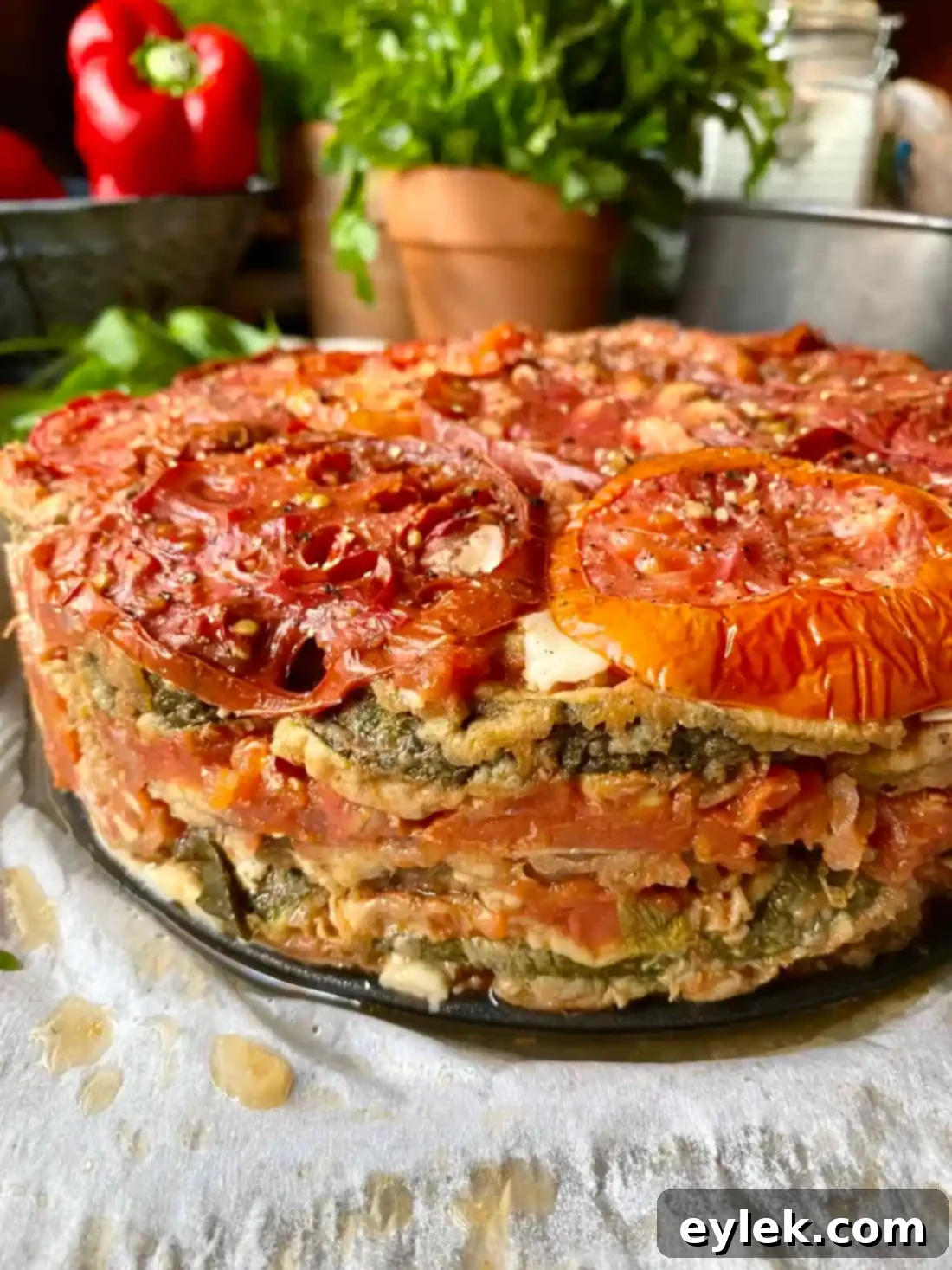 Veggie al Forno served on a platter