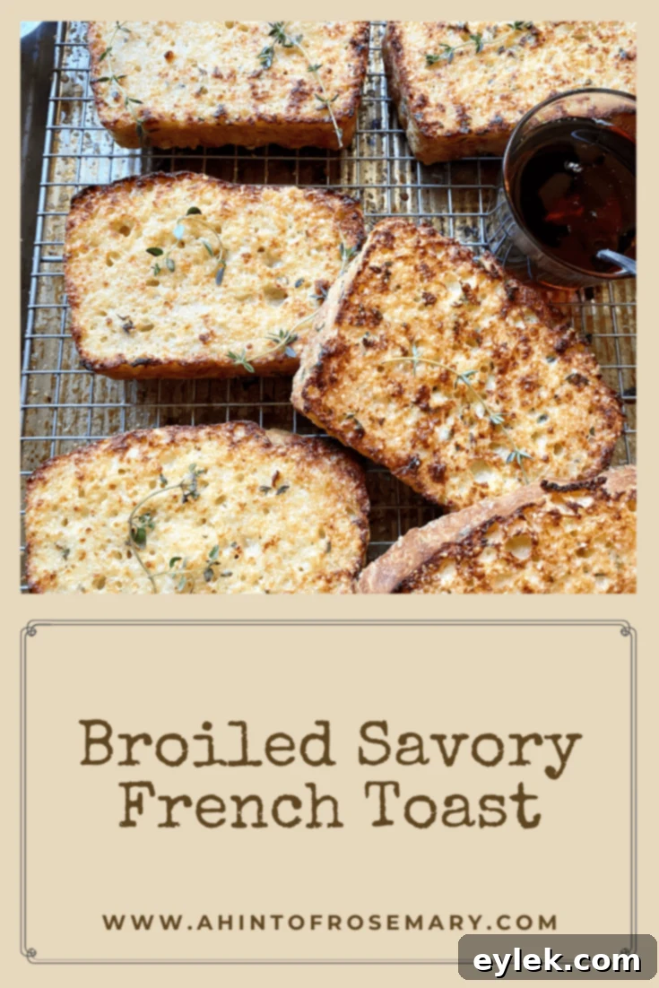 Broiled Savory French Toast