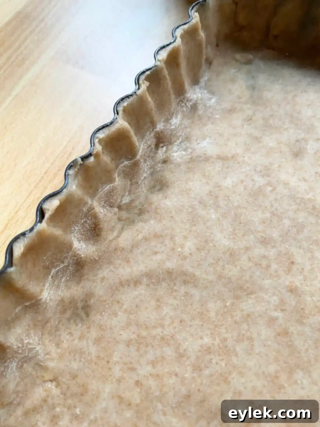 Tart crust ready for blind baking