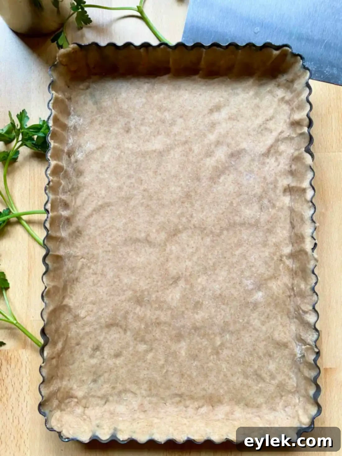 Blind baked tart crust