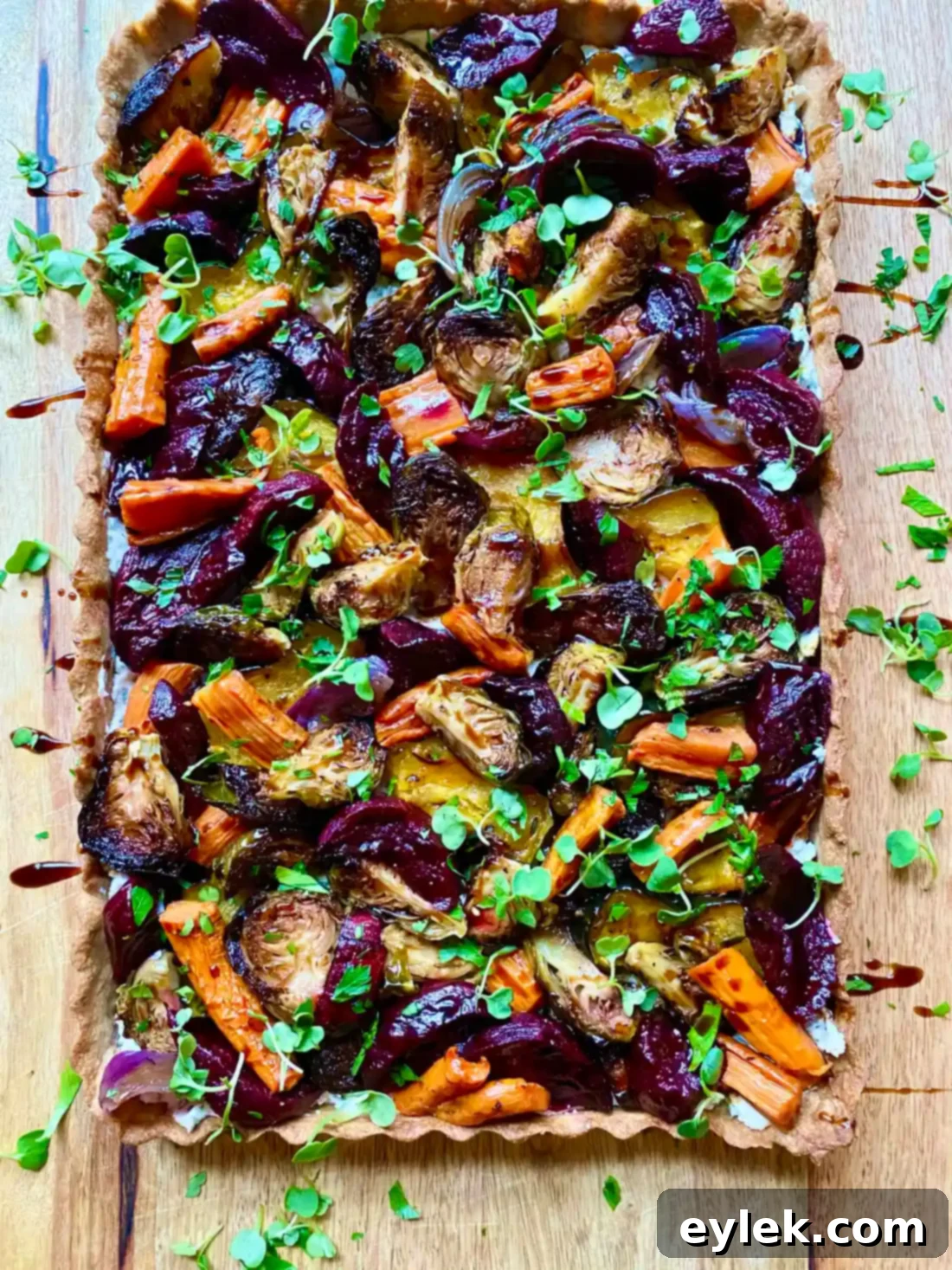 Finished Savory Harvest Vegetable Tart