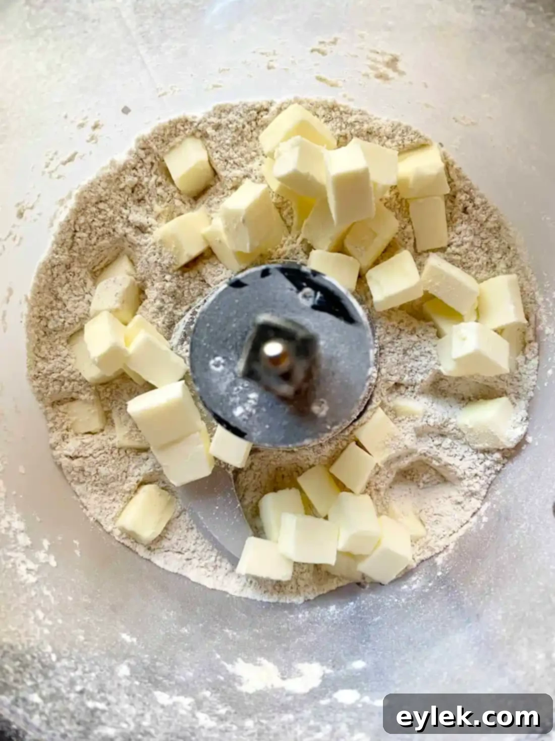 Dough in food processor