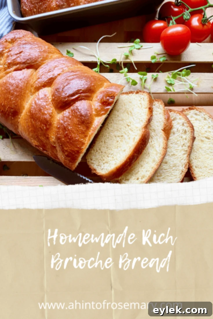 Homemade Rich Brioche Bread