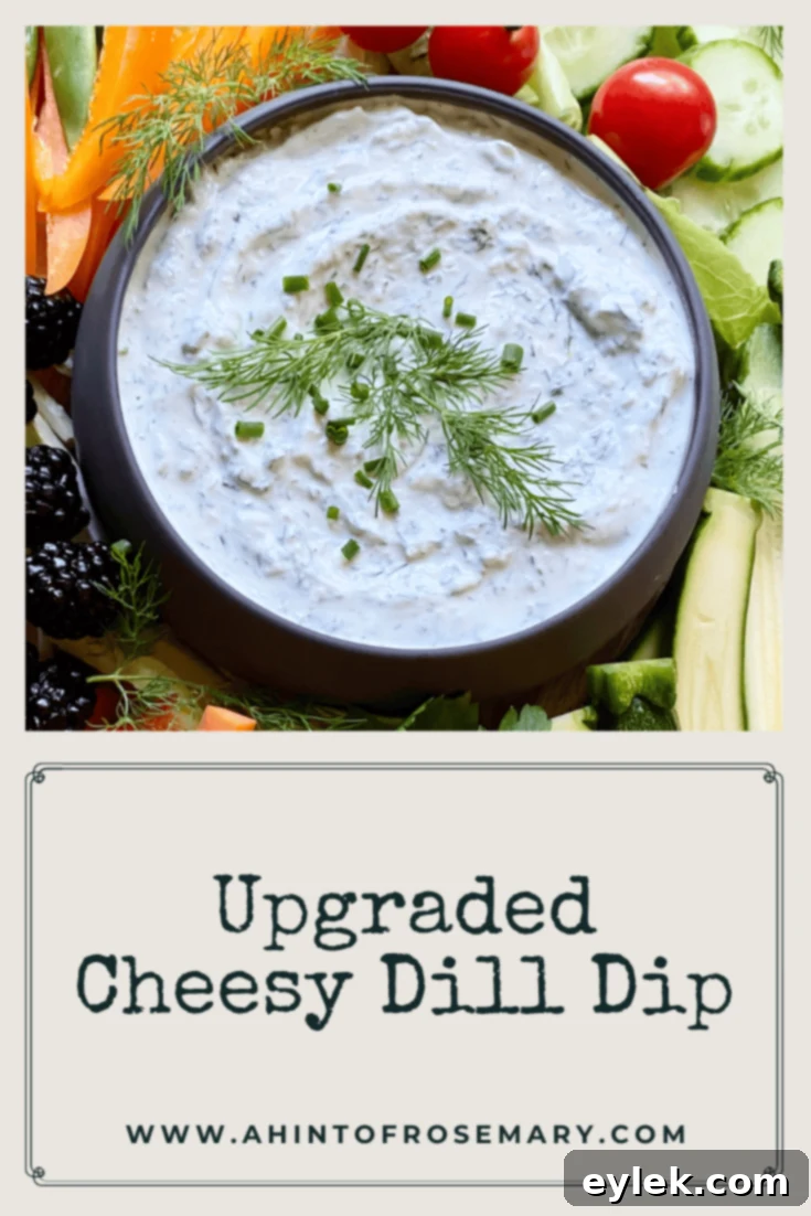 Upgraded Cheesy Dill Dip