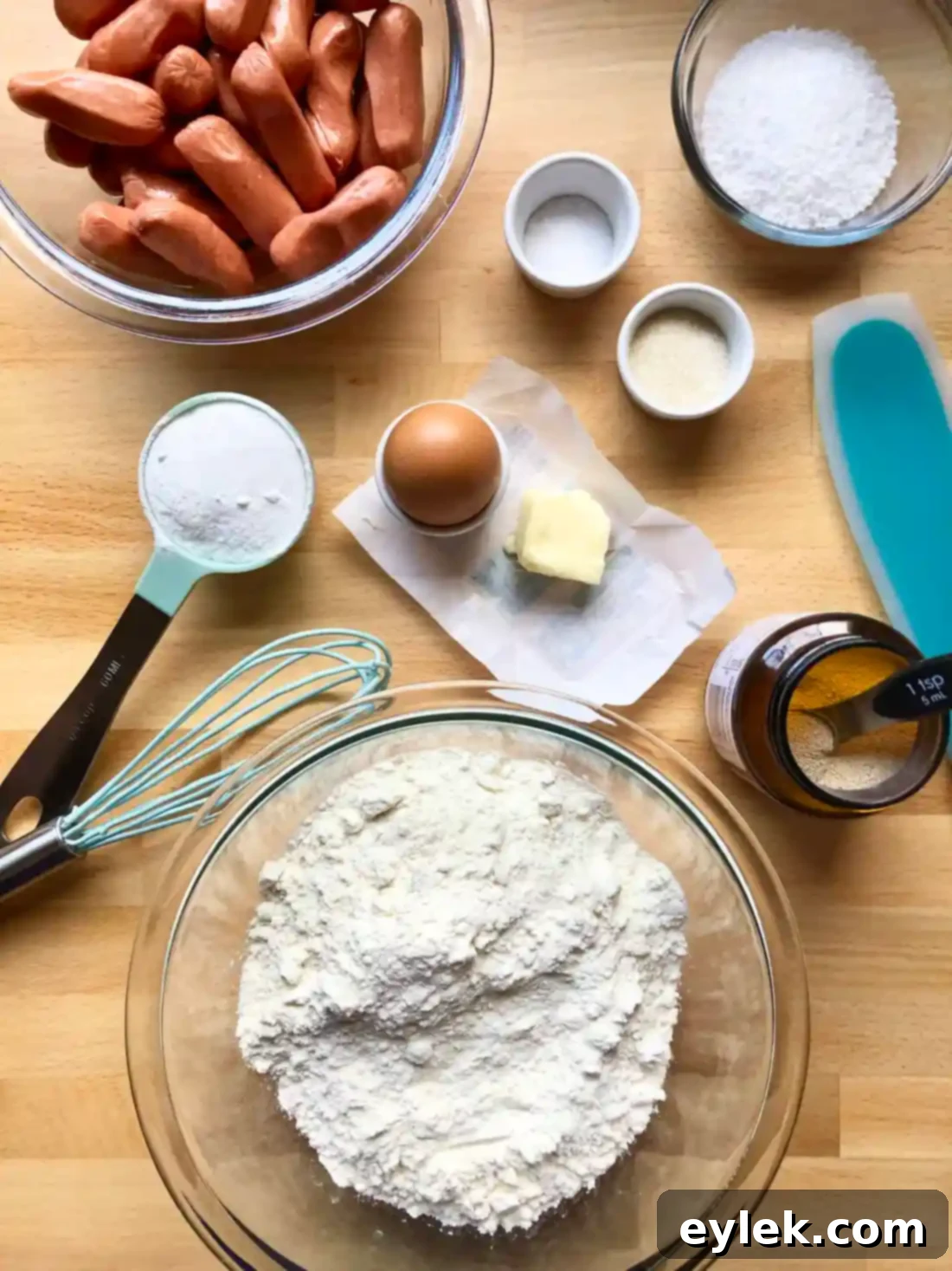 Ingredients for Mini Dog Pretzel Bites