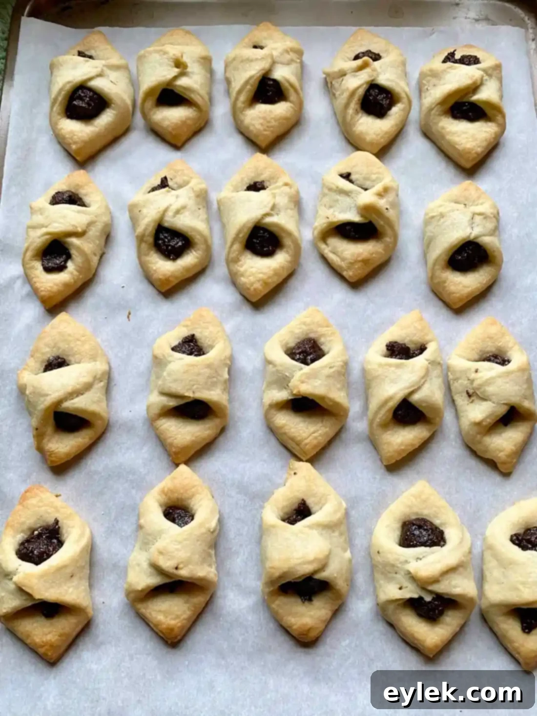 Polish Kiffles with Plum Filling