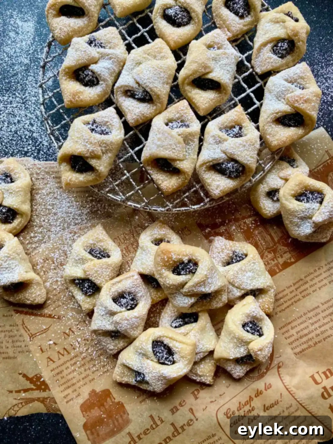 Polish Kiffles with Plum Filling