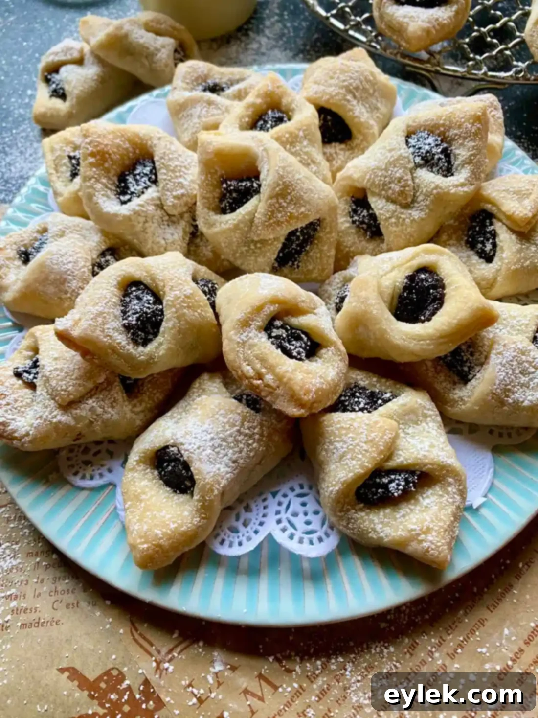 Polish Kiffles with Plum Filling