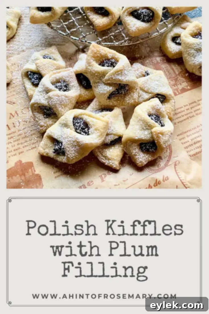 Polish Kiffles with Plum Filling