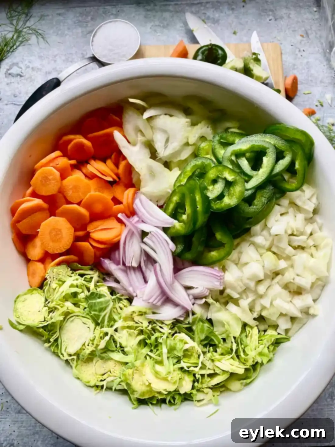 Homemade Brussels Sprouts Giardiniera
