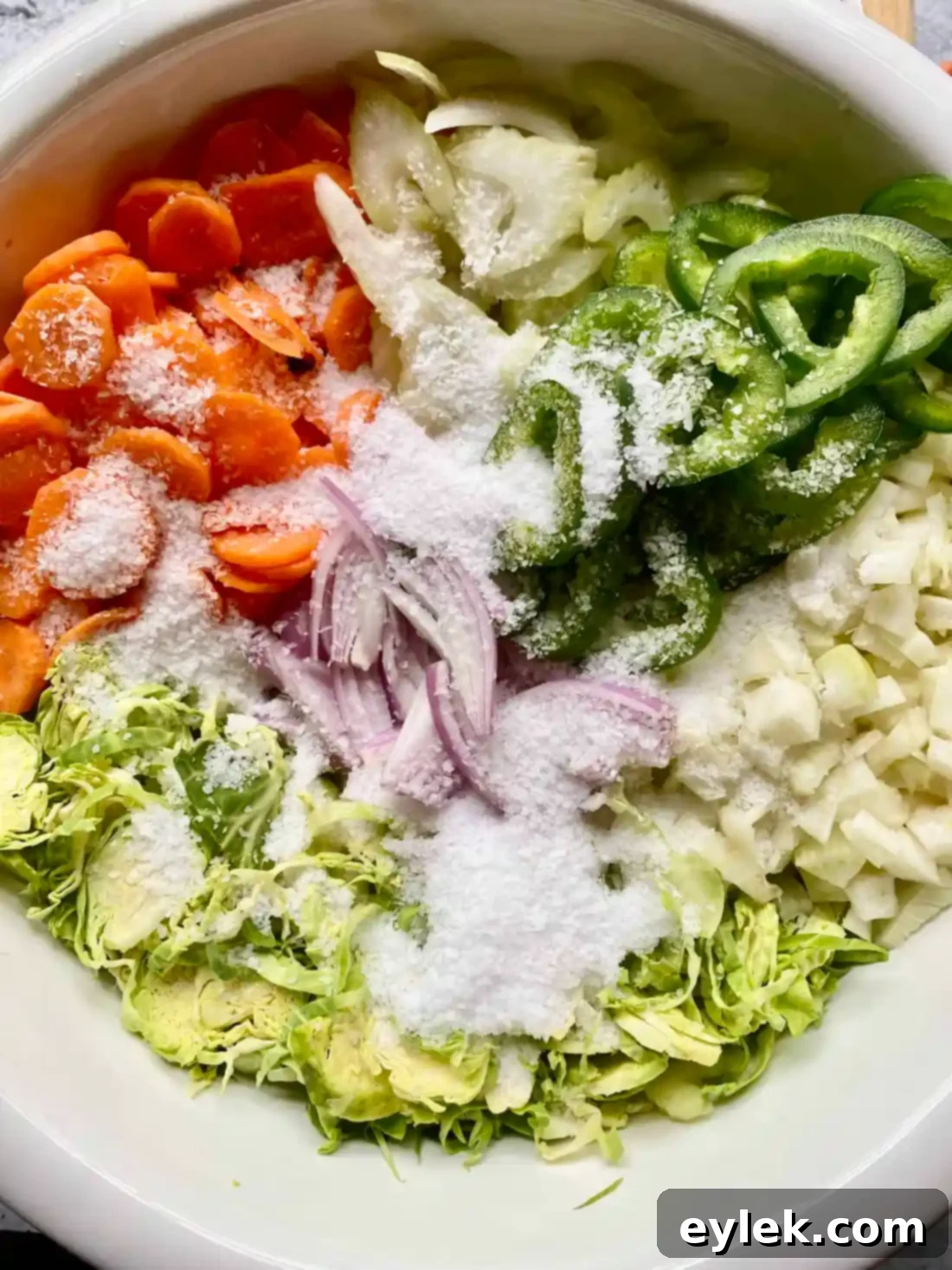 Homemade Brussels Sprouts Giardiniera