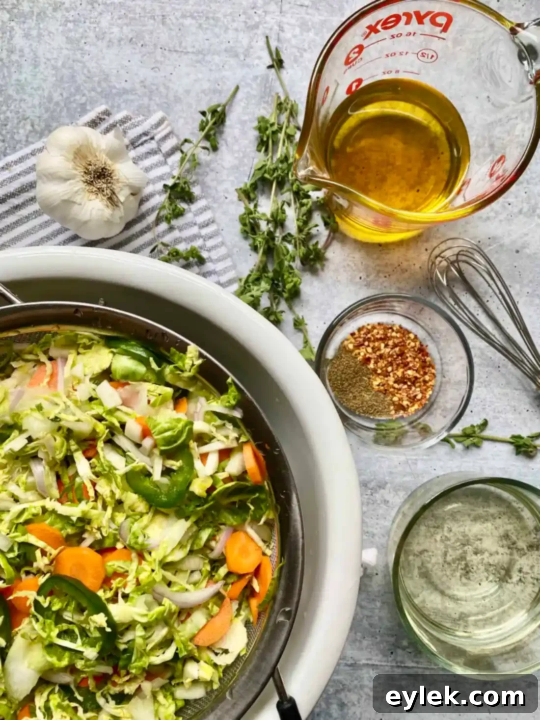 Homemade Brussels Sprouts Giardiniera